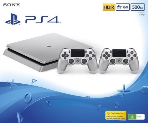 Игровая приставка Sony PlayStation 4 Slim 500 GB + 2 Controller Dualshock photo 1 Игровая приставка Sony PlayStation 4 Slim 500 GB + 2 Controller Dualshock photo 1
