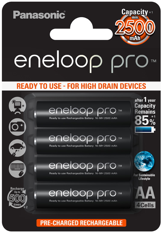 Аккумулятор Panasonic Eneloop pro BK-3HCDE/4BE photo 1 Аккумулятор Panasonic Eneloop pro BK-3HCDE/4BE photo 1