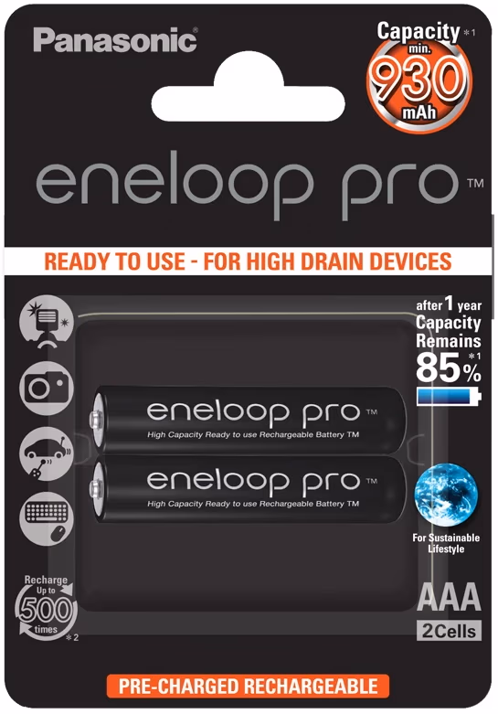 Аккумулятор Panasonic BK-4HCDE/2BE eneloop pro 