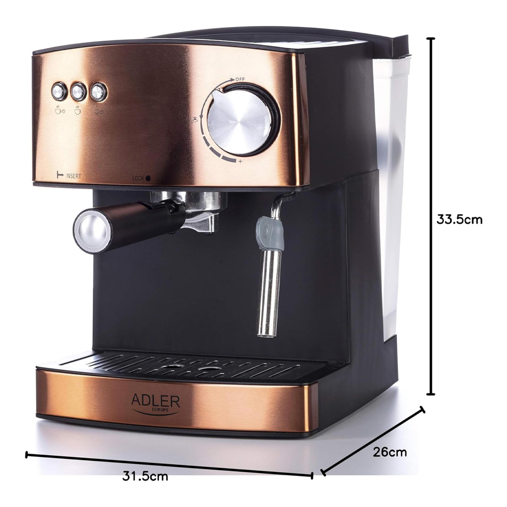 Cafetiera Adler AD4404cr / 1.6 l / Manuala / Macinata photo 8