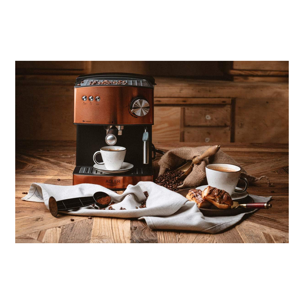 Cafetiera Adler AD4404cr / 1.6 l / Manuala / Macinata photo 9