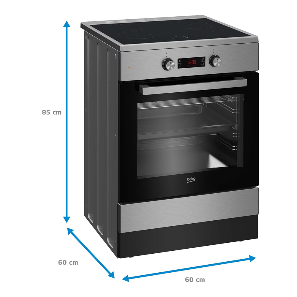 Электрическая плита Beko FSM69301XCT / 4 конфорок / Стеклокерамика photo 7