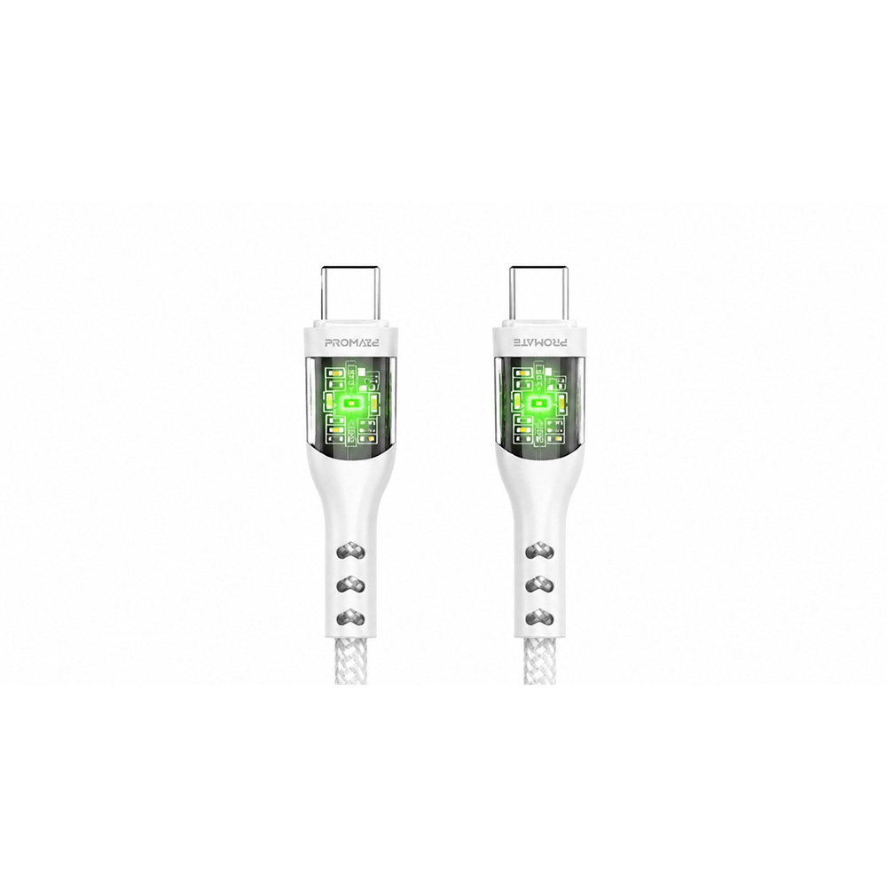 Cablu USB Type-C - USB Type-C Promate TransLine-CC 1.2 /1.2m /Alba photo 1