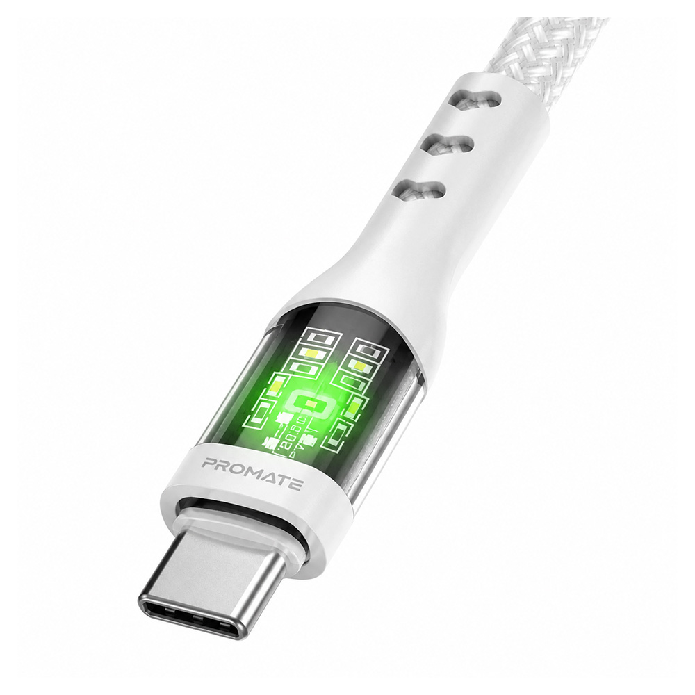 Cablu USB Type-C - USB Type-C Promate TransLine-CC 1.2 /1.2m /Alba photo 2