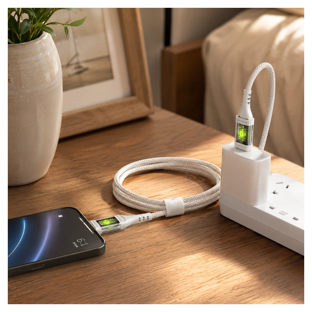 Cablu USB Type-C - USB Type-C Promate TransLine-CC 1.2 /1.2m /Alba photo 7