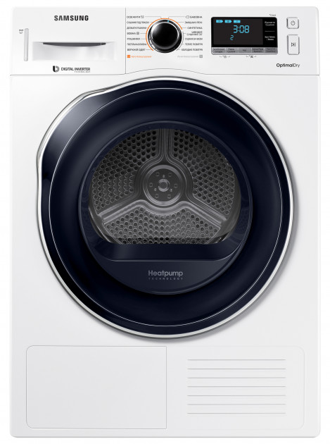 Masina de uscat rufe Samsung DV90M6200CW / 9 kg / A+++ / Alb photo 1