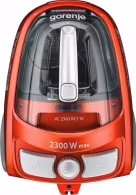 Пылесос с контейнером Gorenje VCEC03ZRCY, 1000 Вт, 80 дБ, Красный с серым