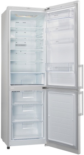 Frigider cu doua usi LG GAB489YVCZ / 360 l / 200 cm / A++ / Alb photo 3