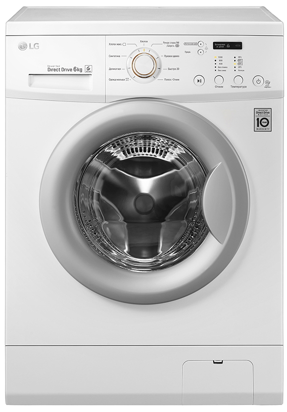 Стиральная машина LG FH0C3ND1 6 кг / 1000 об/мин / A+++ / Белый photo 1