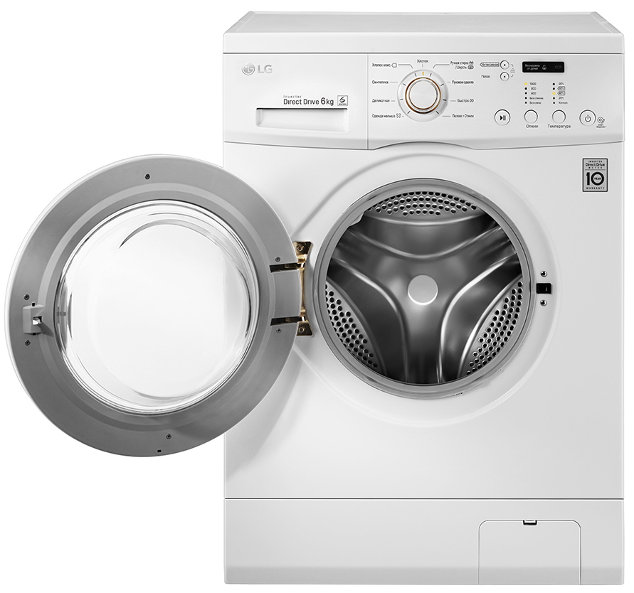 Стиральная машина LG FH0C3ND1 6 кг / 1000 об/мин / A+++ / Белый photo 6