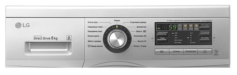 Стиральная машина LG FH0B8ND4 6 кг / 1000 об/мин / A / Cерый photo 3