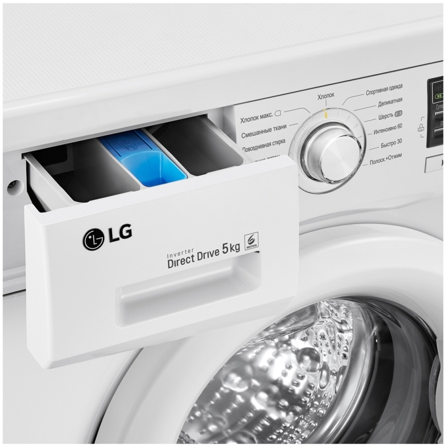 Стиральная машина LG F80B8LD6 5 кг / 800 об/мин / A+ / Белый photo 11
