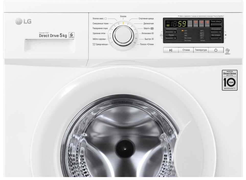 Стиральная машина LG F80B8LD6 5 кг / 800 об/мин / A+ / Белый photo 12