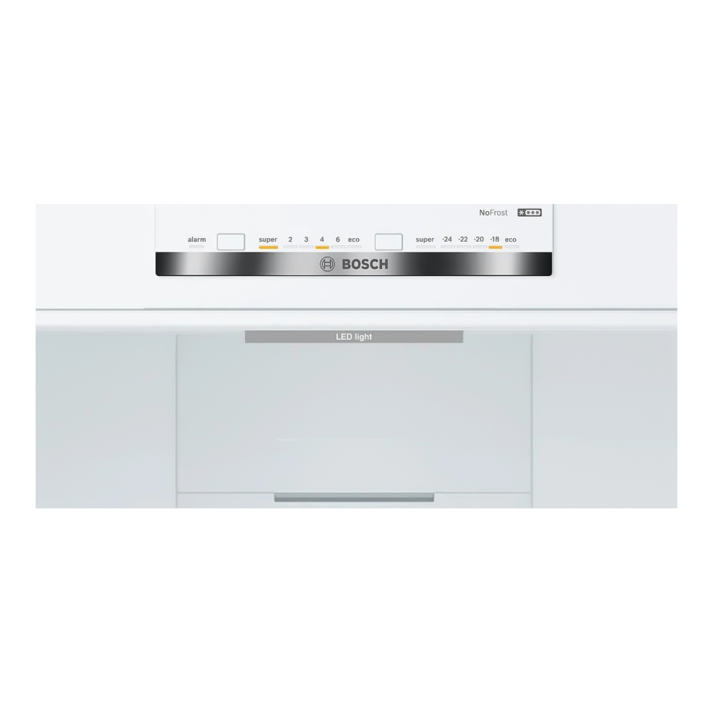 Холодильник двухдверный Bosch KGN392WDA / 368 л / 203 см / D / Белый photo 3