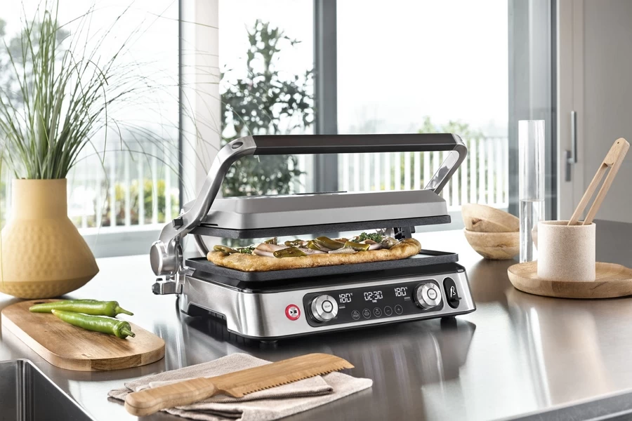 Grill Delonghi CGH1112DP, 2200 W, Argintiu