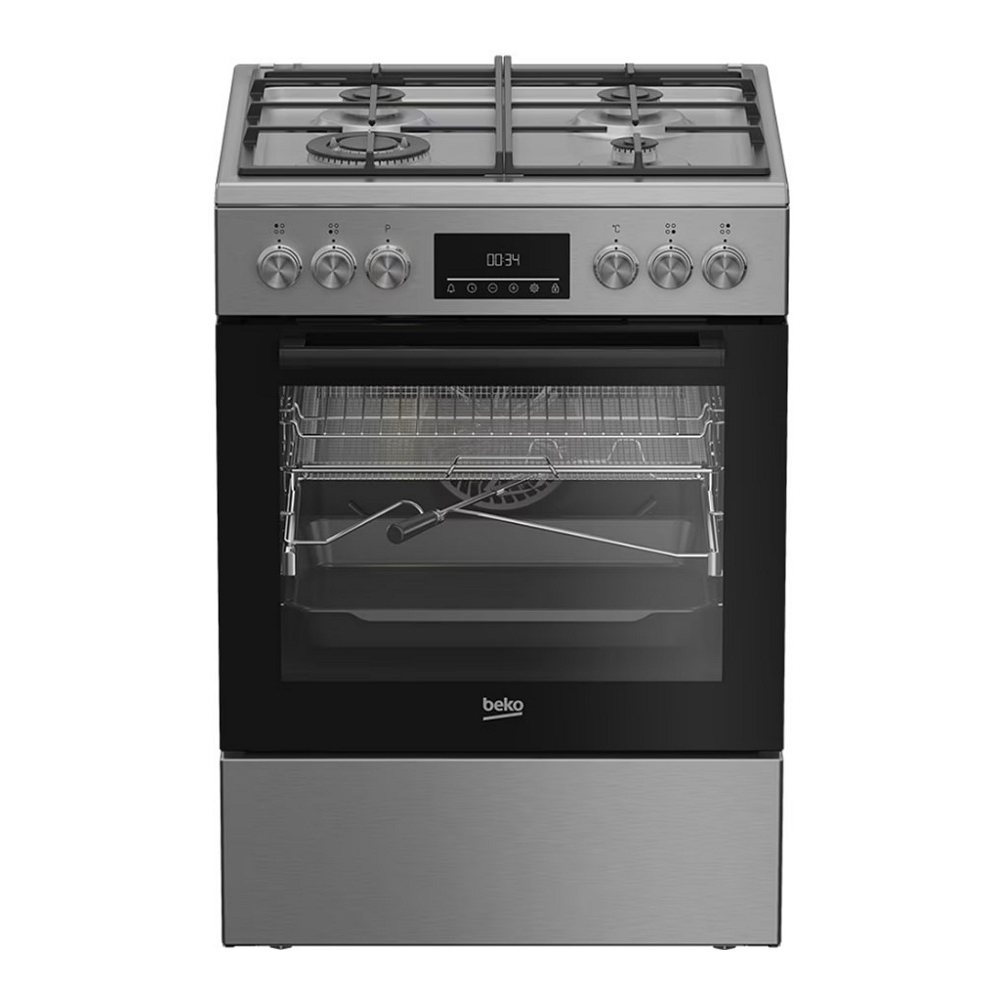 Газовая плита Beko FBMA61330GXDT / 4 конфорок / 60 см / Нержавеющая сталь photo 1 Газовая плита Beko FBMA61330GXDT / 4 конфорок / 60 см / Нержавеющая сталь photo 1