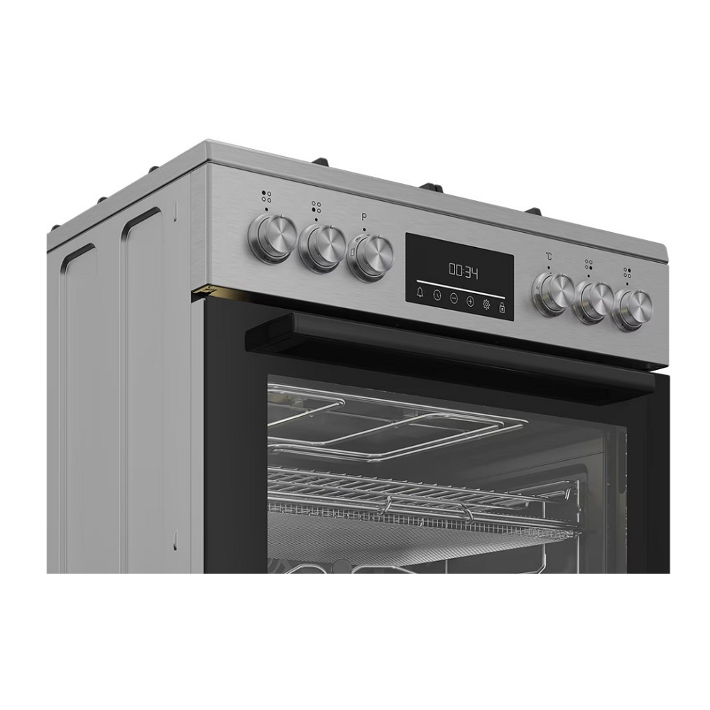 Газовая плита Beko FBMA61330GXDT / 4 конфорок / 60 см / Нержавеющая сталь photo 2