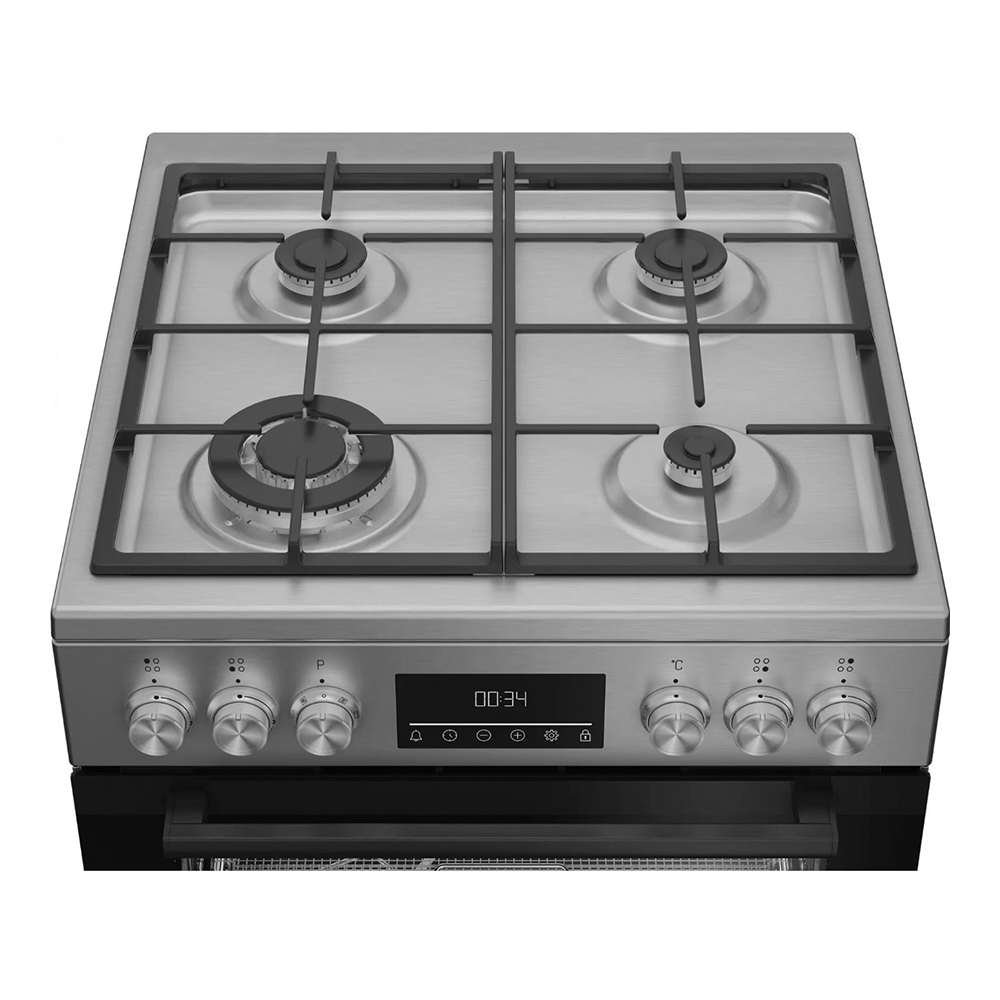 Газовая плита Beko FBMA61330GXDT / 4 конфорок / 60 см / Нержавеющая сталь photo 4