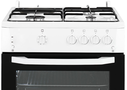 Комбинированная плита Beko CSG63010DW / 4 конфорок / Эмалированная photo 2