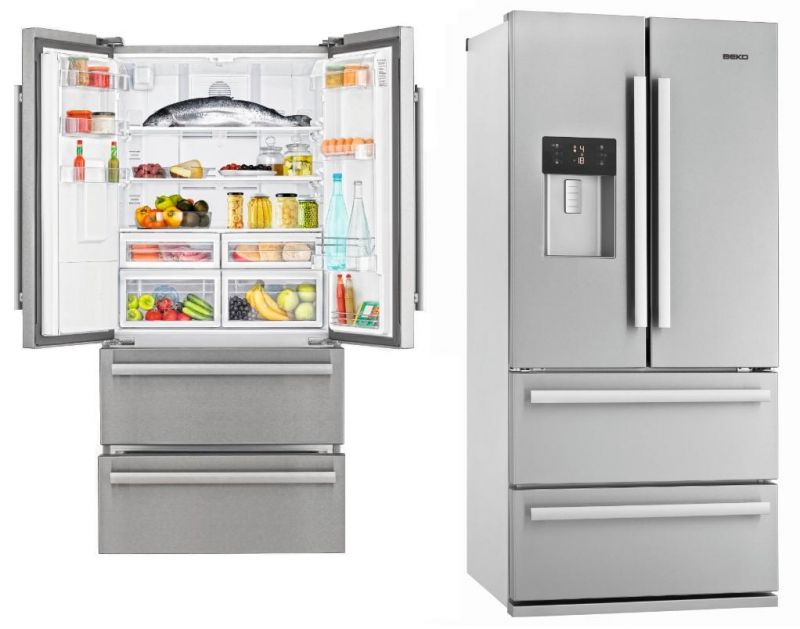 Холодильник Side-by-Side Beko GNE60520DX / 550 л / 182 см / A+ / Серый photo 2