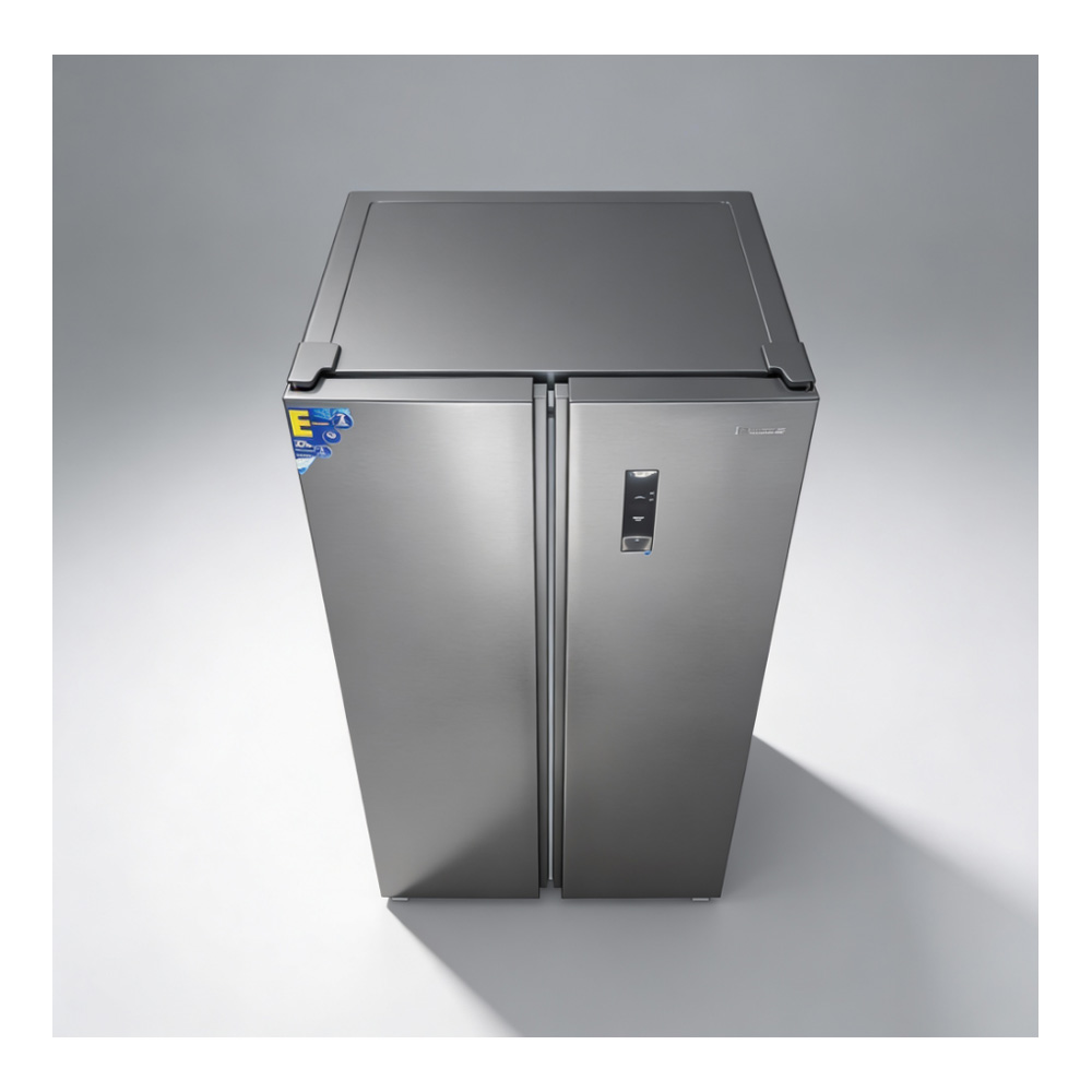 Frigider Side-by-Side Eurolux SBS501WPDX / 473 l / 181 cm / E / Gri photo 3