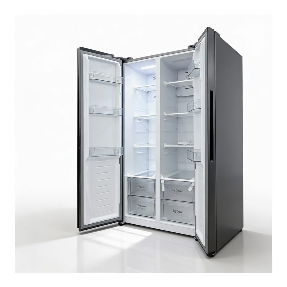 Frigider Side-by-Side Eurolux SBS501WPDX / 473 l / 181 cm / E / Gri photo 4