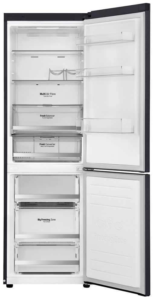 Frigider cu doua usi LG GA-B459SBDZ / 341 l / 186 cm / A++ / Gri photo 2
