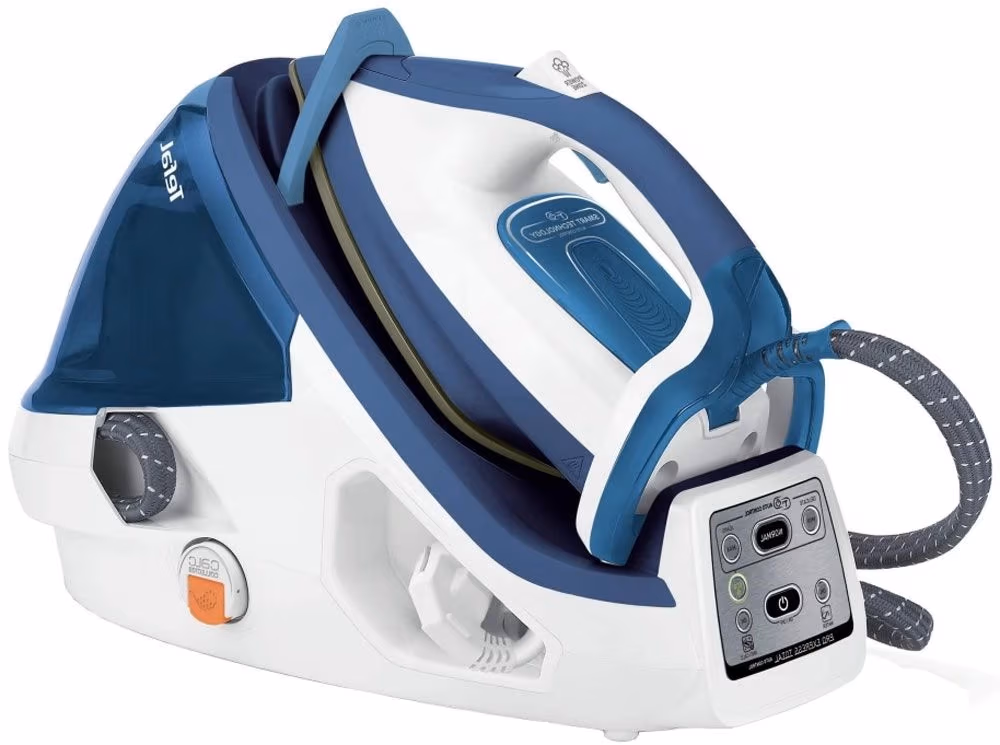 Утюг с парогенератором Tefal GV8932E0, 2400 Вт, 1600 мл, Белый/Синий 