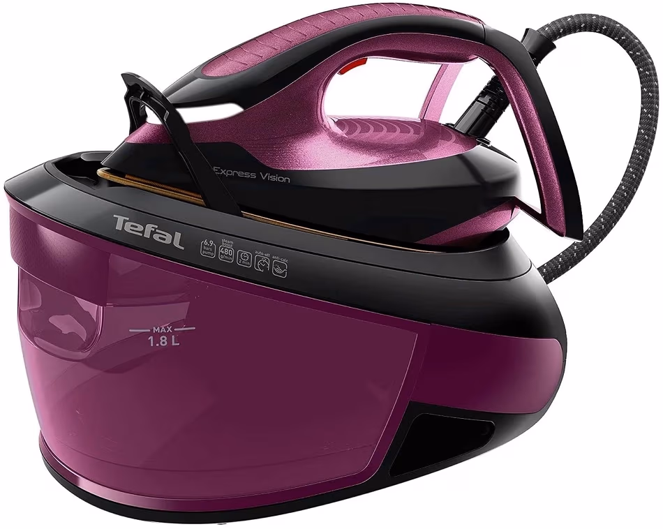 Утюг с парогенератором Tefal SV8152E0, 2400 Вт, 180 г/мин и более г/мин, 1800 мл, Фиолетовый