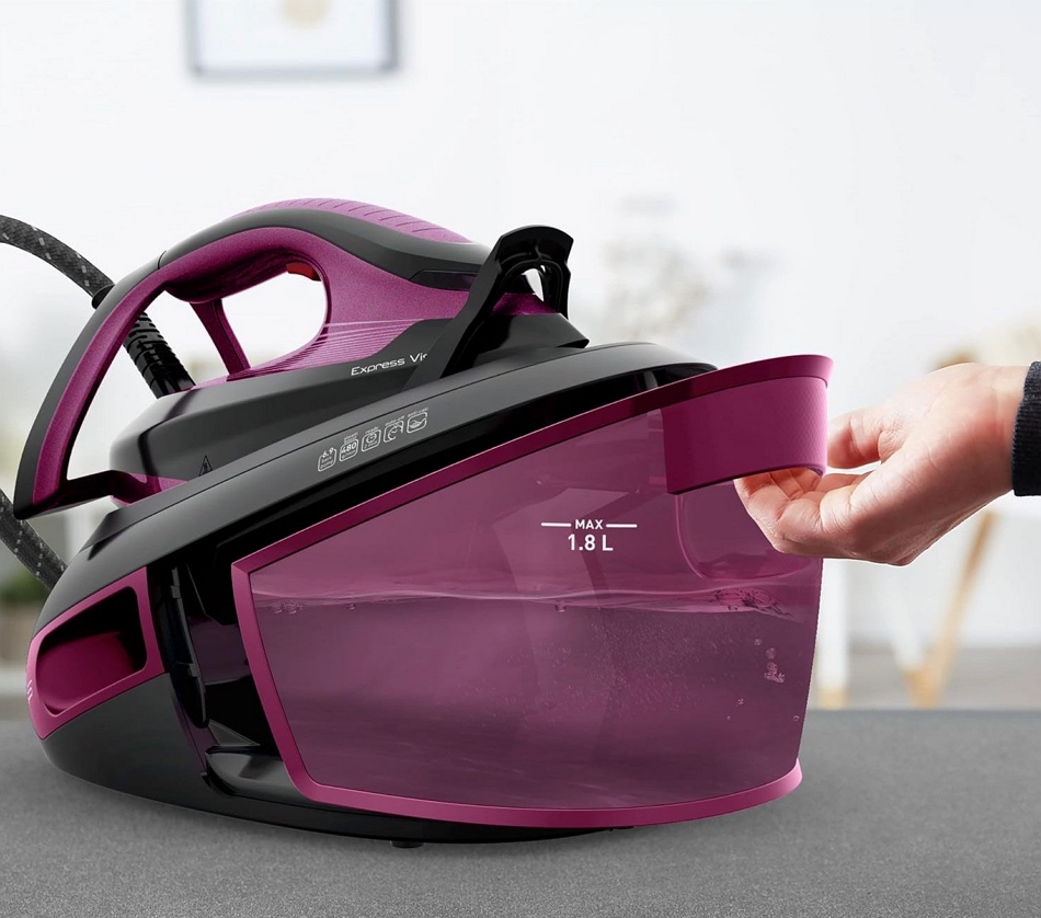 Утюг с парогенератором Tefal SV8152E0, 2400 Вт, Нержавеющая сталь photo 5