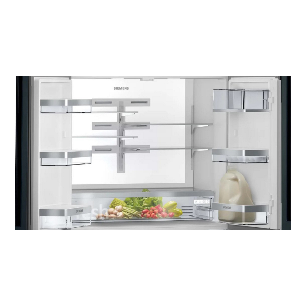Frigider French Door Siemens KF96RSBEA / 572 l / 183 cm / E / Negru photo 3