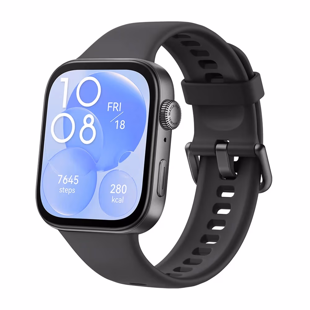 Huawei Watch Fit 3, Black Fluoroelastomer Strap 