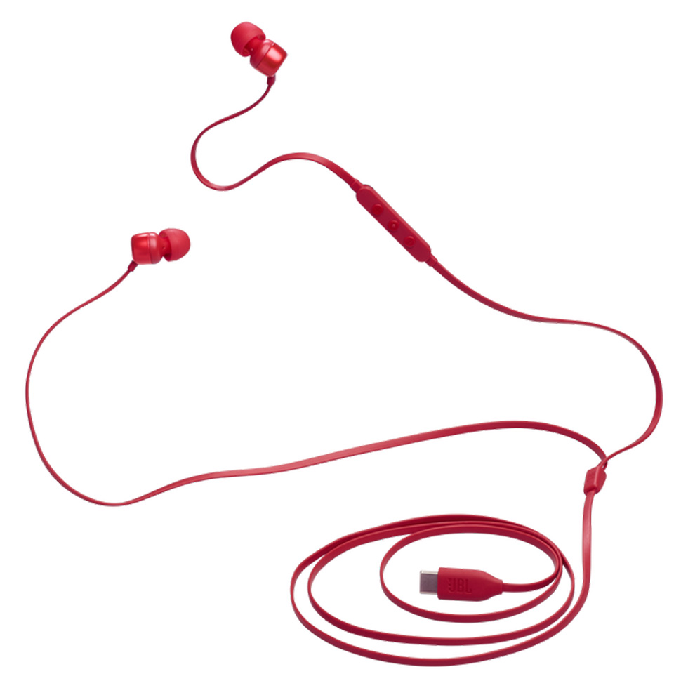Căști JBL Tune 310C Red Cu fir / Home and Office / Red photo 6