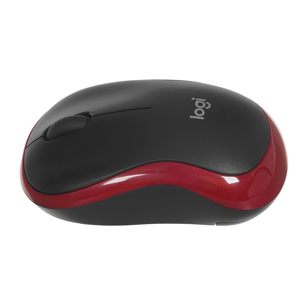 Беспроводная мышь Logitech M185 Red Black / / Black photo 5