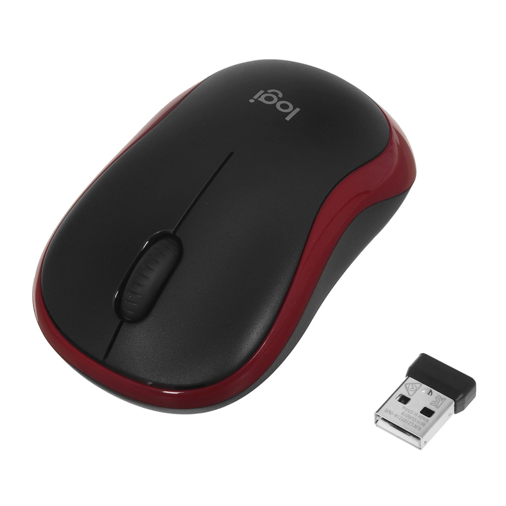 Беспроводная мышь Logitech M185 Red Black / / Black photo 6
