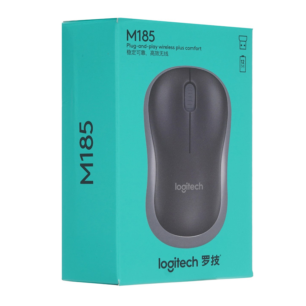 Беспроводная мышь Logitech M185 Red Black / / Black photo 7