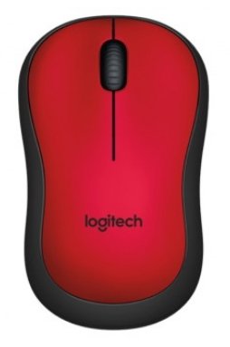 Mouse fara fir Logitech M220 Rosu cu negru / Optic / Rosu cu negru photo 1