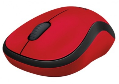 Mouse fara fir Logitech M220 Rosu cu negru / Optic / Rosu cu negru photo 2