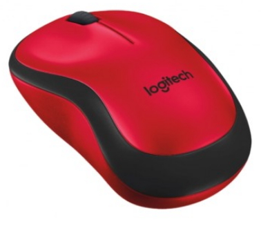 Mouse fara fir Logitech M220 Rosu cu negru / Optic / Rosu cu negru photo 3