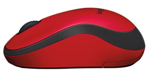 Mouse fara fir Logitech M220 Rosu cu negru / Optic / Rosu cu negru photo 4