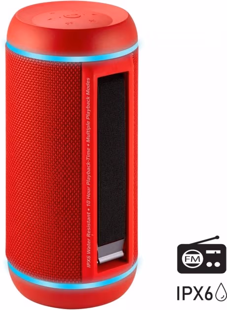 Портативная колонка Promate Silox Red