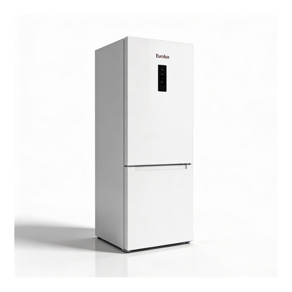 Frigider cu doua usi Eurolux SRD489CBEd (Eco) / 346 l / 190 cm / D / Alb photo 2