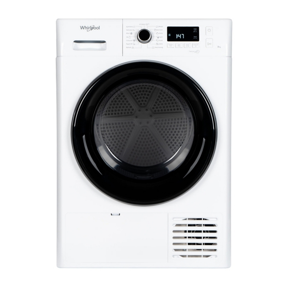 Сушильная машина с тепловым насосом Whirlpool FTM1182BEE / 8 кг / A++ / Белый photo 1