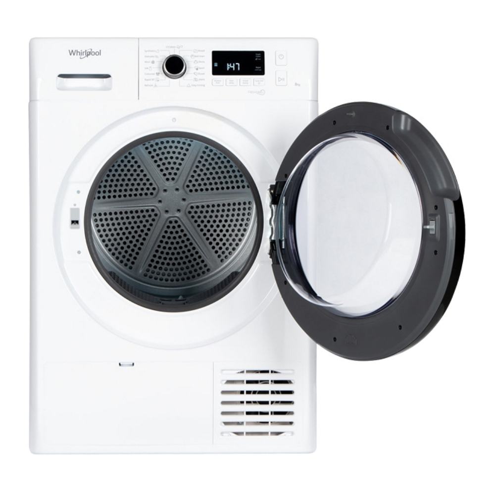Сушильная машина с тепловым насосом Whirlpool FTM1182BEE / 8 кг / A++ / Белый photo 2