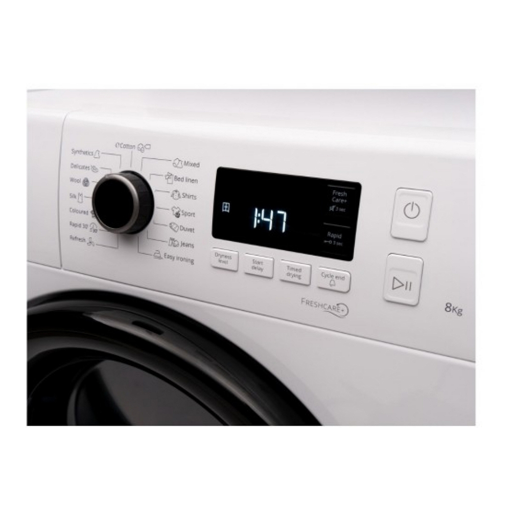 Сушильная машина с тепловым насосом Whirlpool FTM1182BEE / 8 кг / A++ / Белый photo 3
