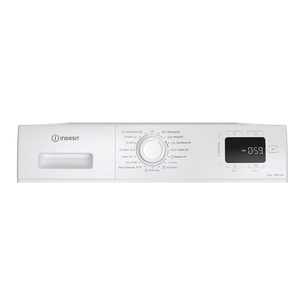 Стиральная машина Indesit IM640MYTIMEEE 6 кг / 1000 об/мин / B / Белый photo 3