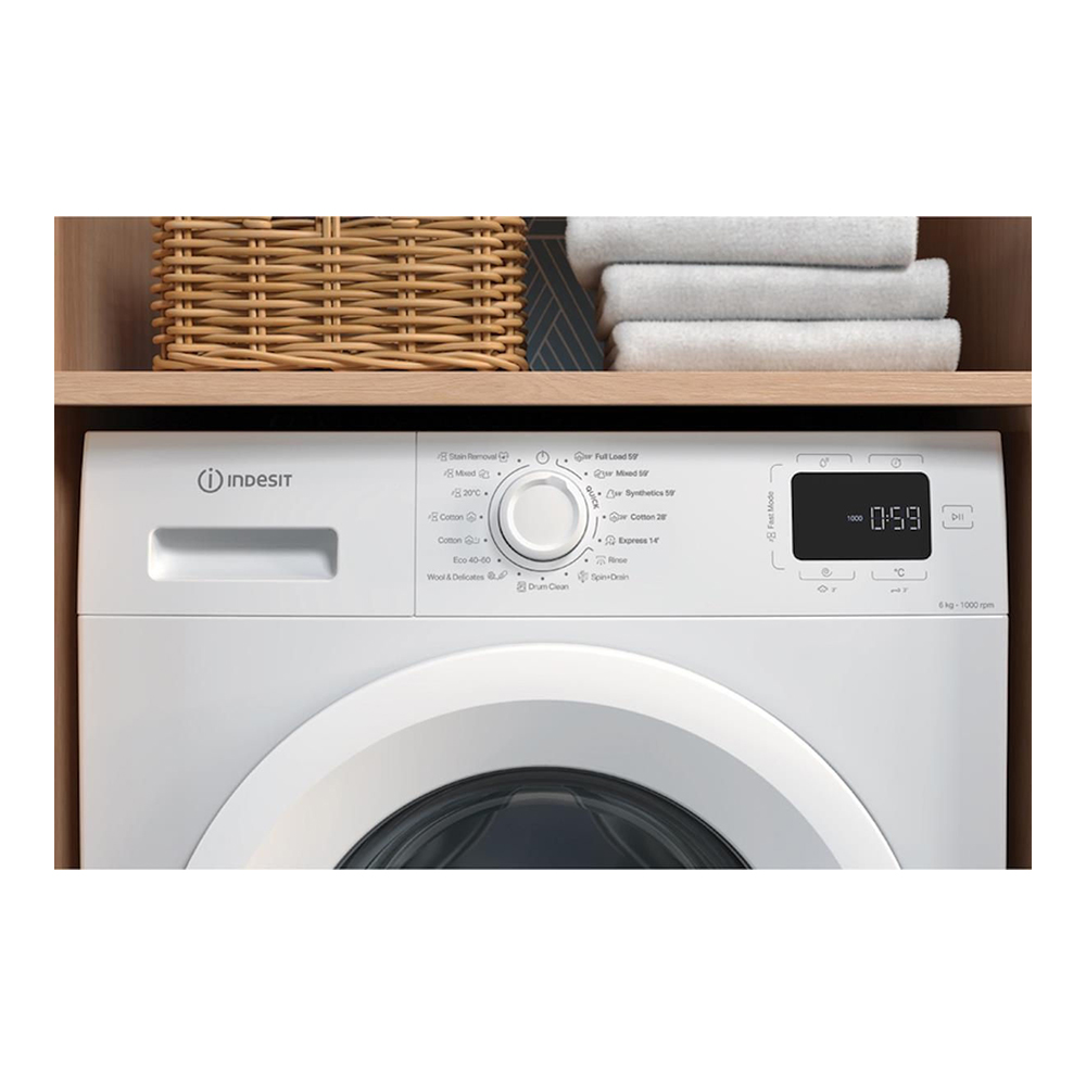 Стиральная машина Indesit IM640MYTIMEEE 6 кг / 1000 об/мин / B / Белый photo 6