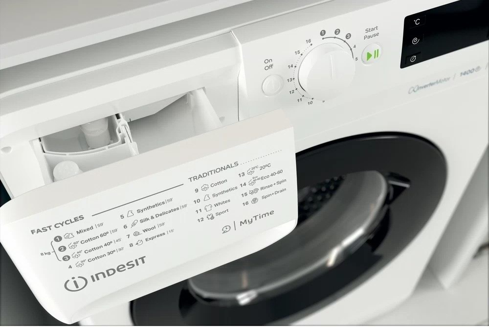 Стиральная машина Indesit MTWE81495WKEE 8 кг / 1400 об/мин / B / Белый photo 2