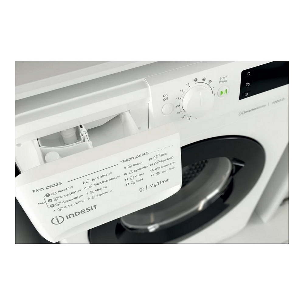 Стиральная машина Indesit MTWSE61294WKEE 6 кг / 1200 об/мин / C / Белый photo 4