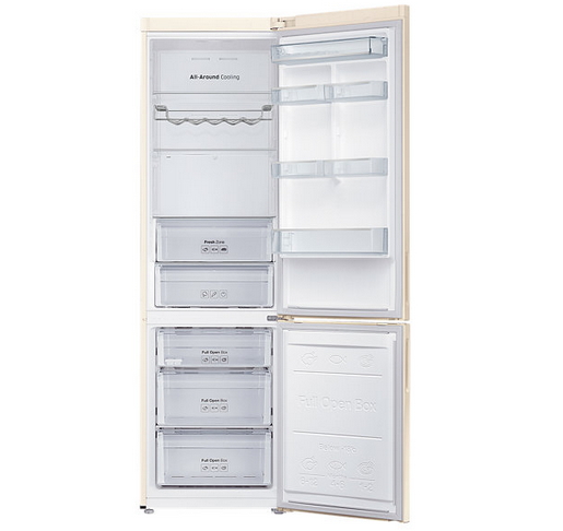 Холодильник двухдверный Samsung RB37J5220EF / 367 л / 200.6 см / A+ / Бежевый photo 5